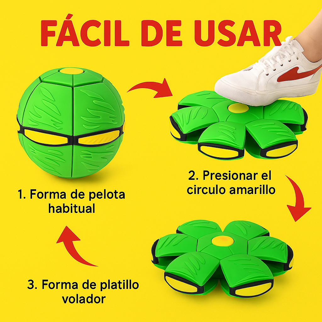 Pelota Transformer para Niños y Mascotas+Helicoptero Volador REGALO